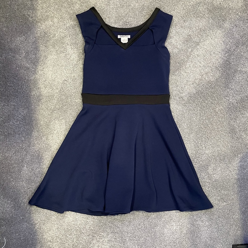 Sally Miller blue dress with cut out size small